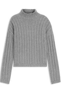 Strickpullover mit Ripp-Struktur