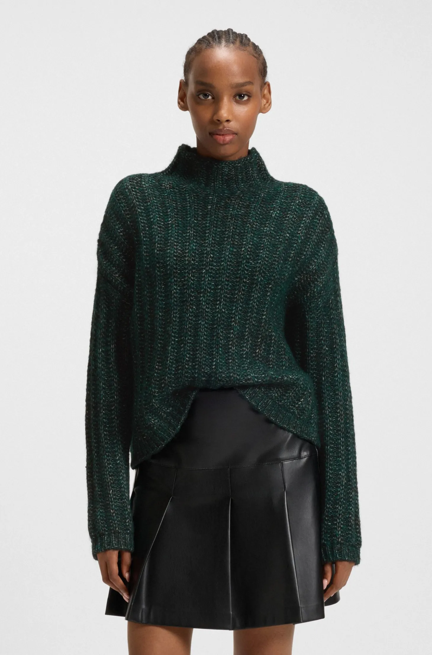 Strickpullover mit Ripp-Struktur