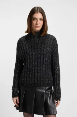 Strickpullover mit Ripp-Struktur