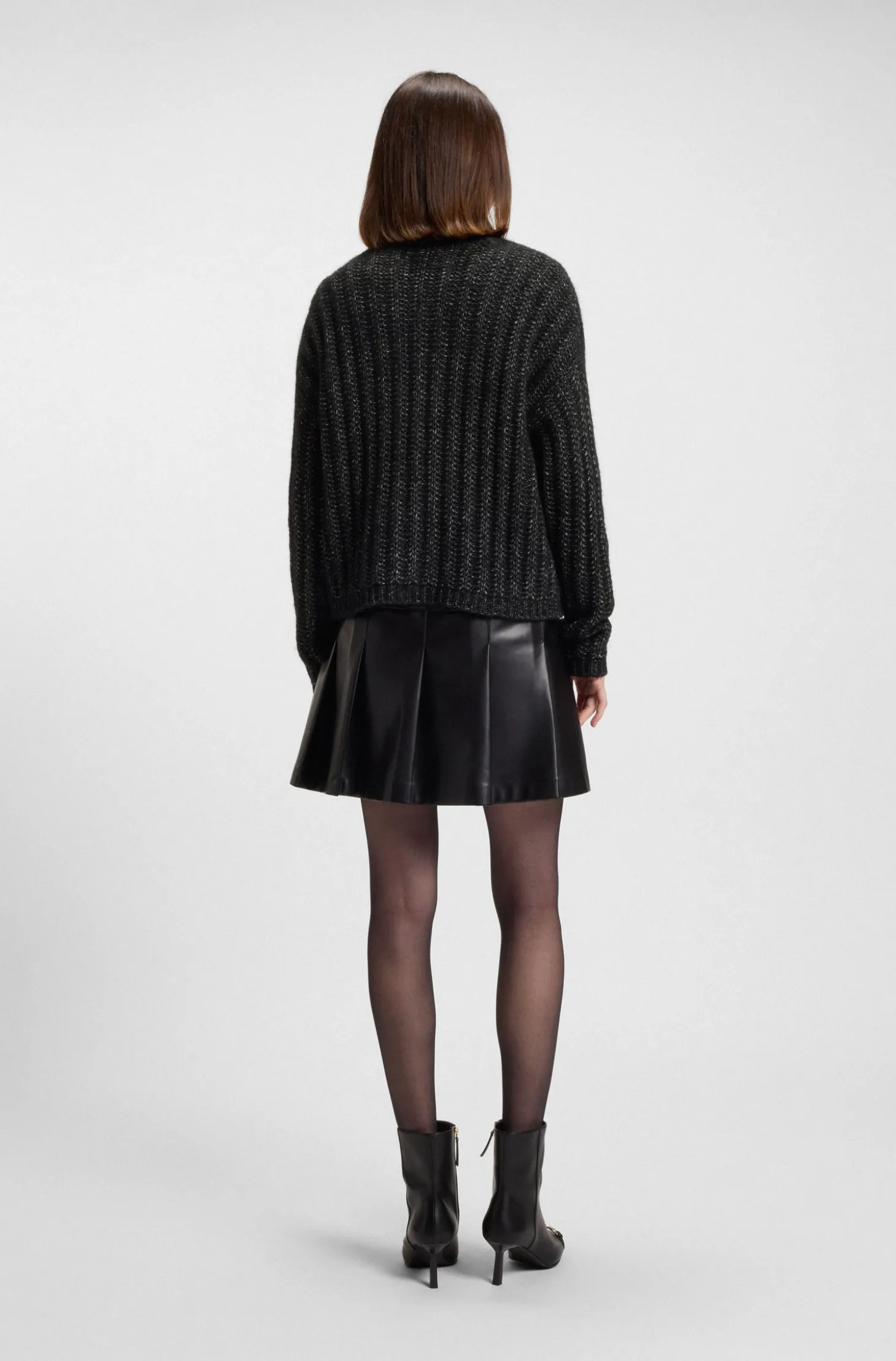 Strickpullover mit Ripp-Struktur