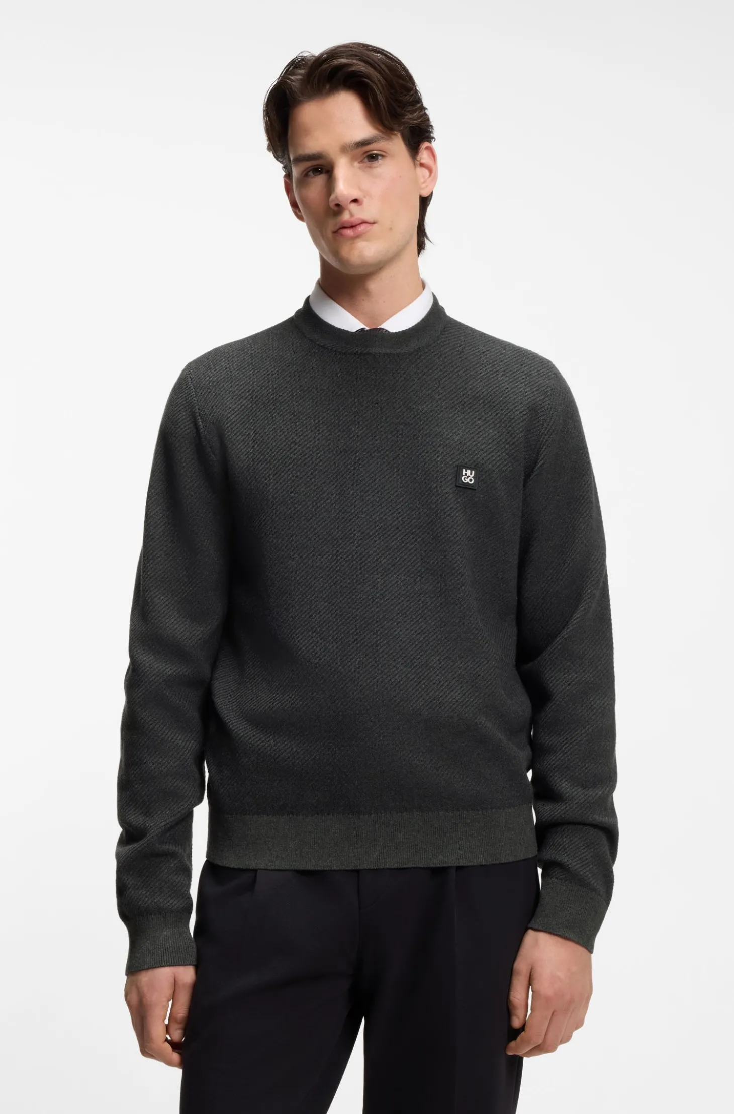 Strickpullover mit Stacked-Logo