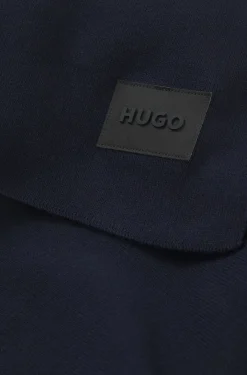 Strickschal aus Baumwolle mit Silikon-Logo