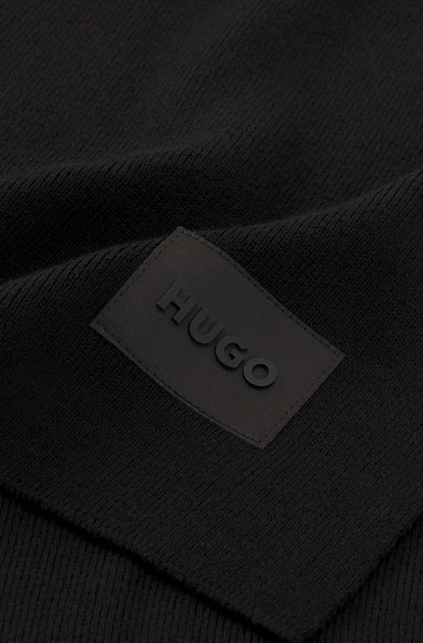 Strickschal aus Baumwolle mit Silikon-Logo