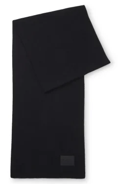 Strickschal aus Baumwolle mit Silikon-Logo