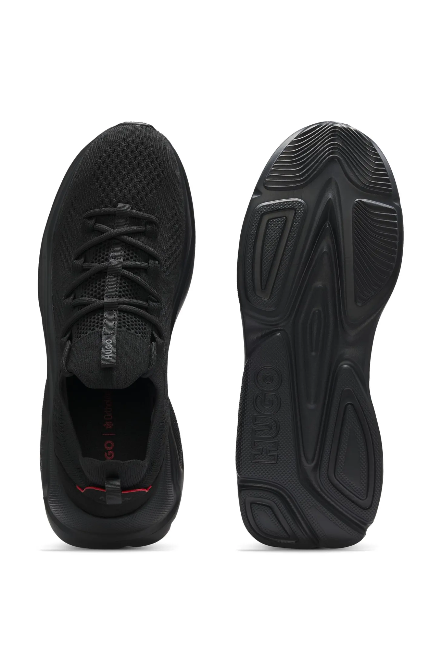 Strick-Sneakers mit Logo-geprägter EVA-Sohle