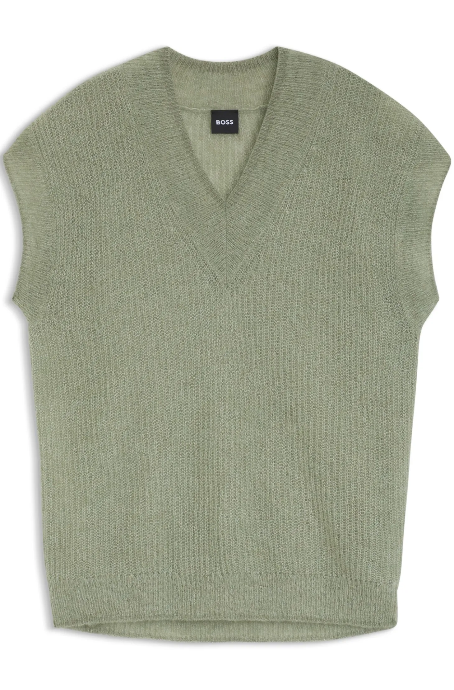 Stricktop aus Alpaka-Mix mit V-Ausschnitt