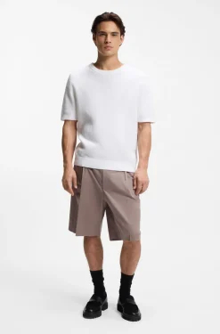Strick-T-Shirt aus Baumwolle