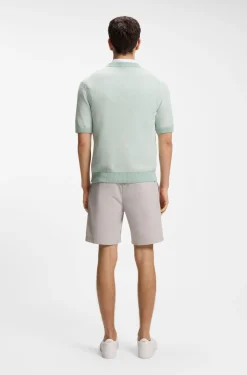 Strick-T-Shirt aus Baumwoll-Mix