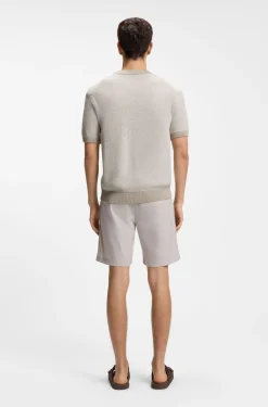 Strick-T-Shirt aus Baumwoll-Mix