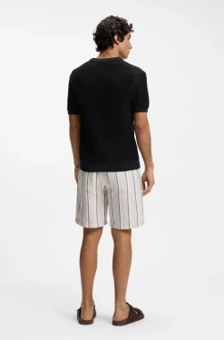 Strick-T-Shirt aus Baumwoll-Mix