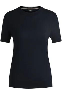 Strick-T-Shirt aus Merinowolle