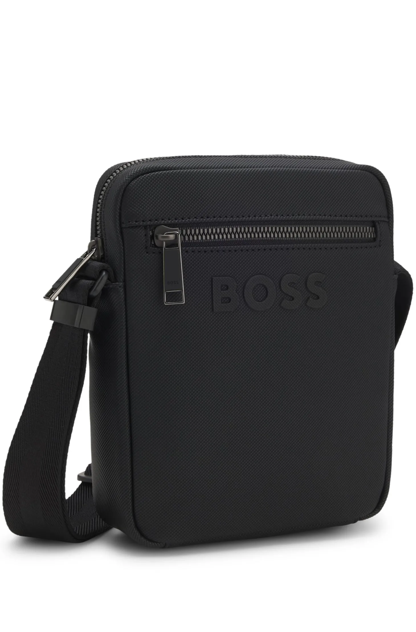 Strukturierte Reporter-Tasche mit tonalem Logo