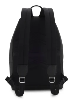 Strukturierter Rucksack mit poliertem Logo-Schriftzug