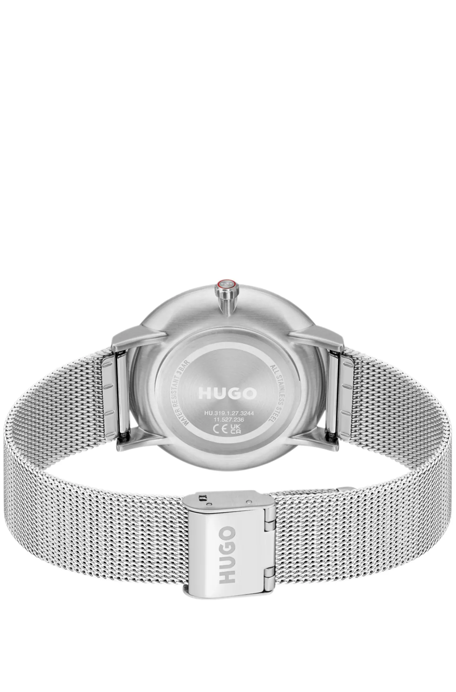 #Style 3H Uhr mit Mesh-Armband und grünem Zifferblatt