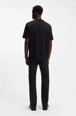 Superschwarze Slim-Fit Jeans aus Stretch-Denim