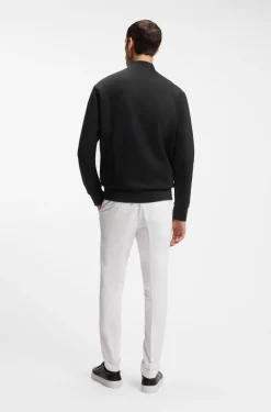 Sweatjacke aus merzerisierter Baumwolle mit Reißverschluss und Double-B-Monogramm