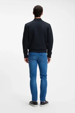 Sweatjacke mit Reißverschluss und gepolsterter Vorderseite