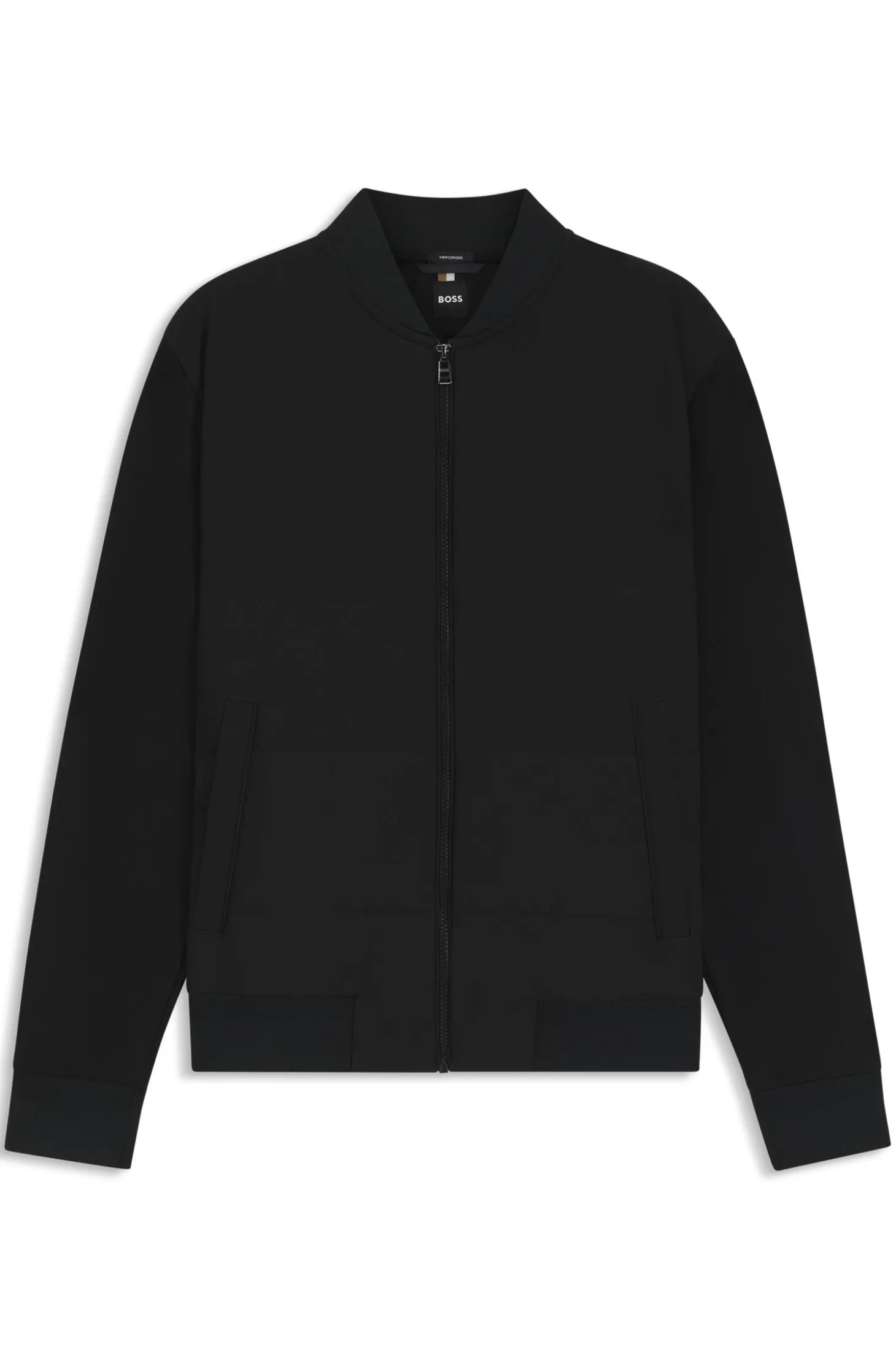 Sweatjacke mit Reißverschluss und gepolsterter Vorderseite