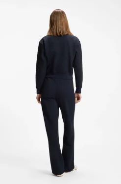 Sweatjacke mit Reißverschluss und Stack-Logo am Zipper
