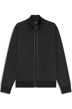 Sweatshirt aus Baumwolle mit Troyerkragen