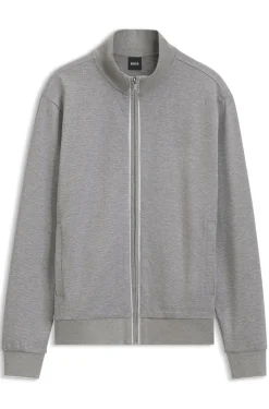 Sweatshirt aus Baumwolle mit Troyerkragen