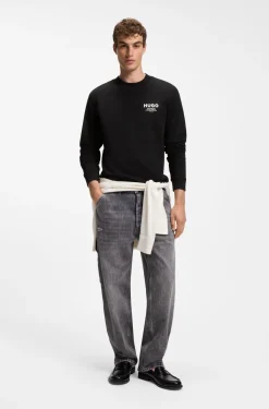 Sweatshirt aus Baumwoll-French-Terry mit markantem Logo-Print