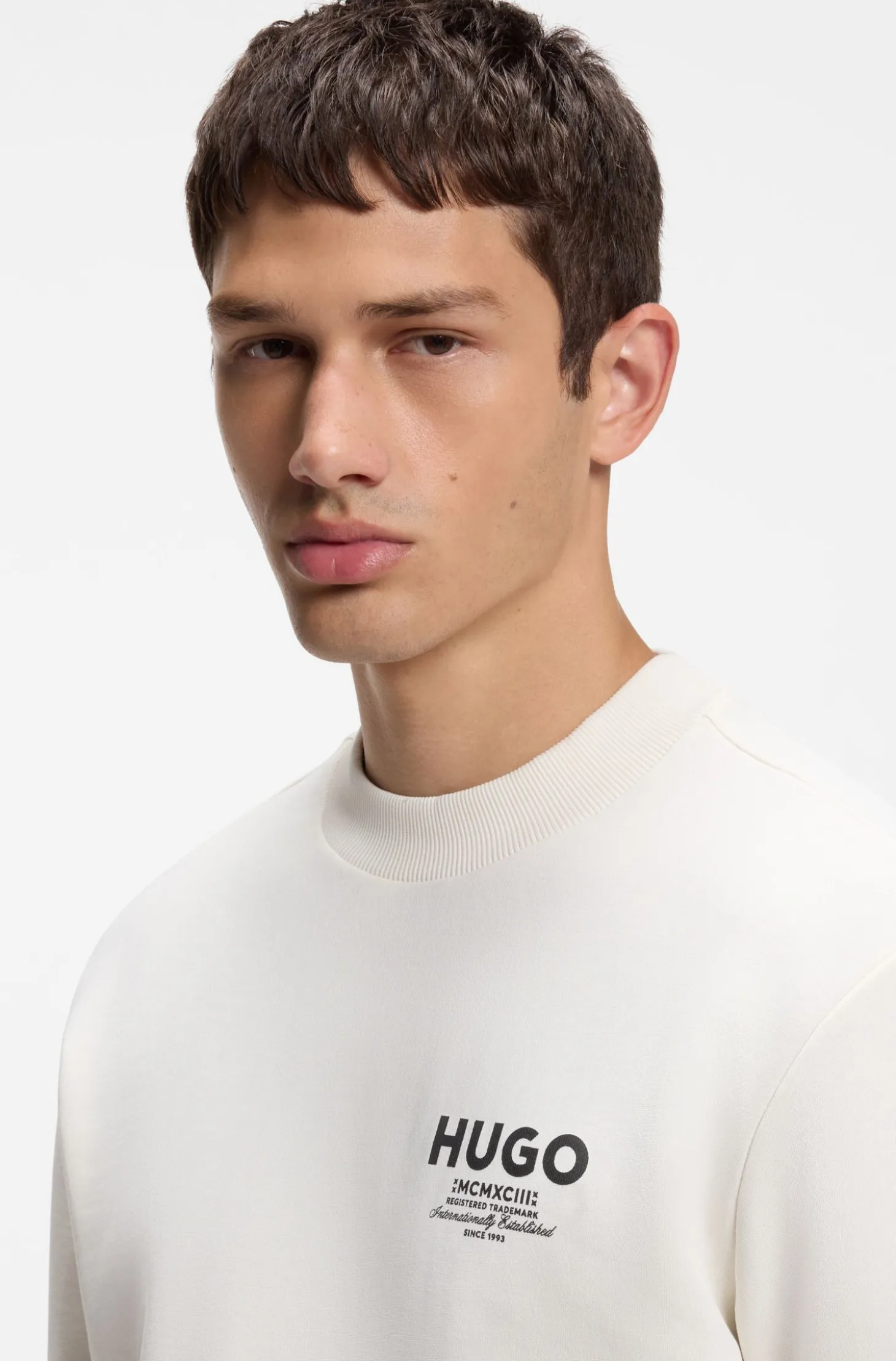 Sweatshirt aus Baumwoll-French-Terry mit markantem Logo-Print