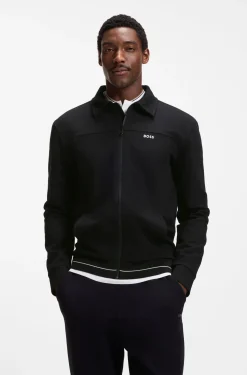 Sweatshirt aus Baumwoll-Mix mit Logo-Stickerei