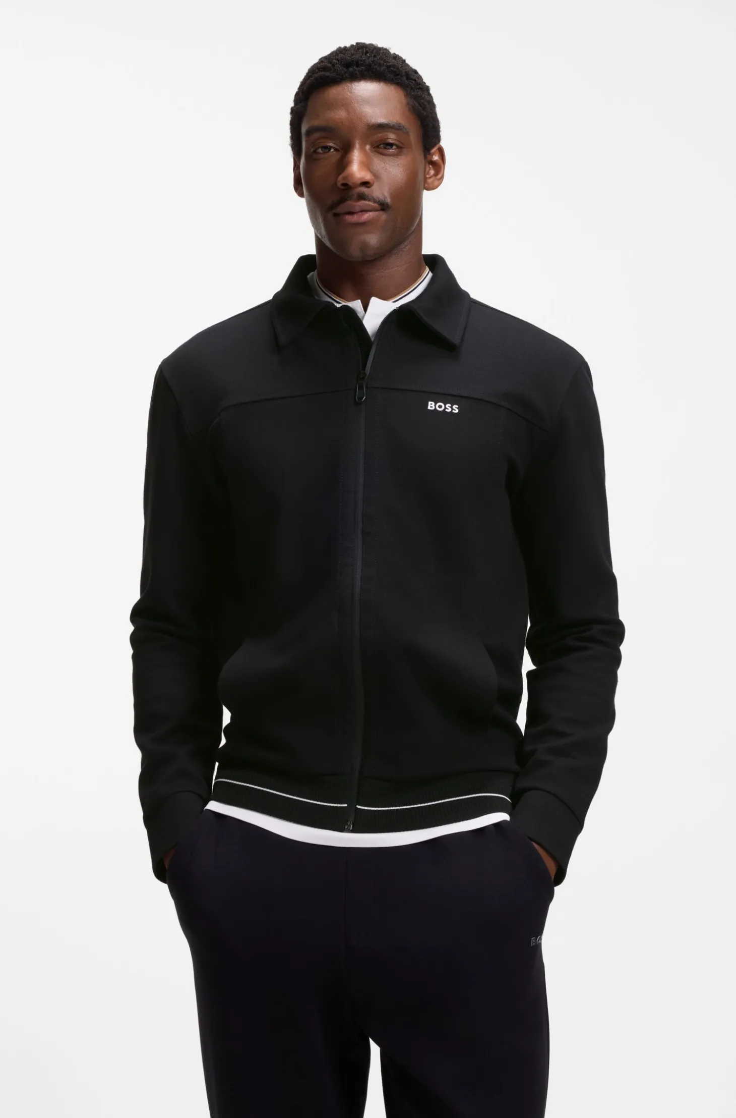 Sweatshirt aus Baumwoll-Mix mit Logo-Stickerei