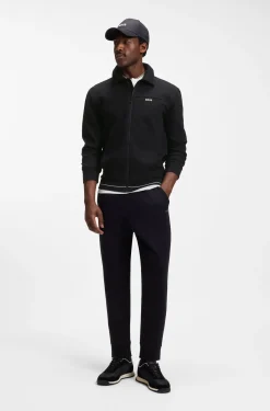 Sweatshirt aus Baumwoll-Mix mit Logo-Stickerei