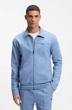 Sweatshirt aus Baumwoll-Mix mit Logo-Stickerei