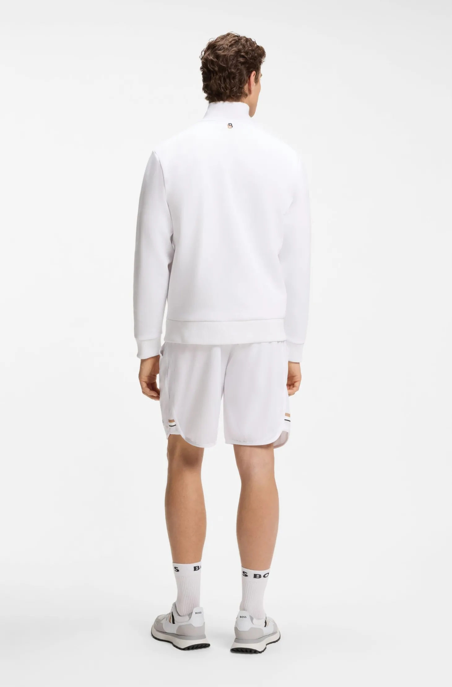 Sweatshirt aus Baumwoll-Mix mit Tennis-Artwork
