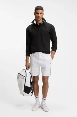 Sweatshirt aus Baumwoll-Mix mit Logo-Stickerei