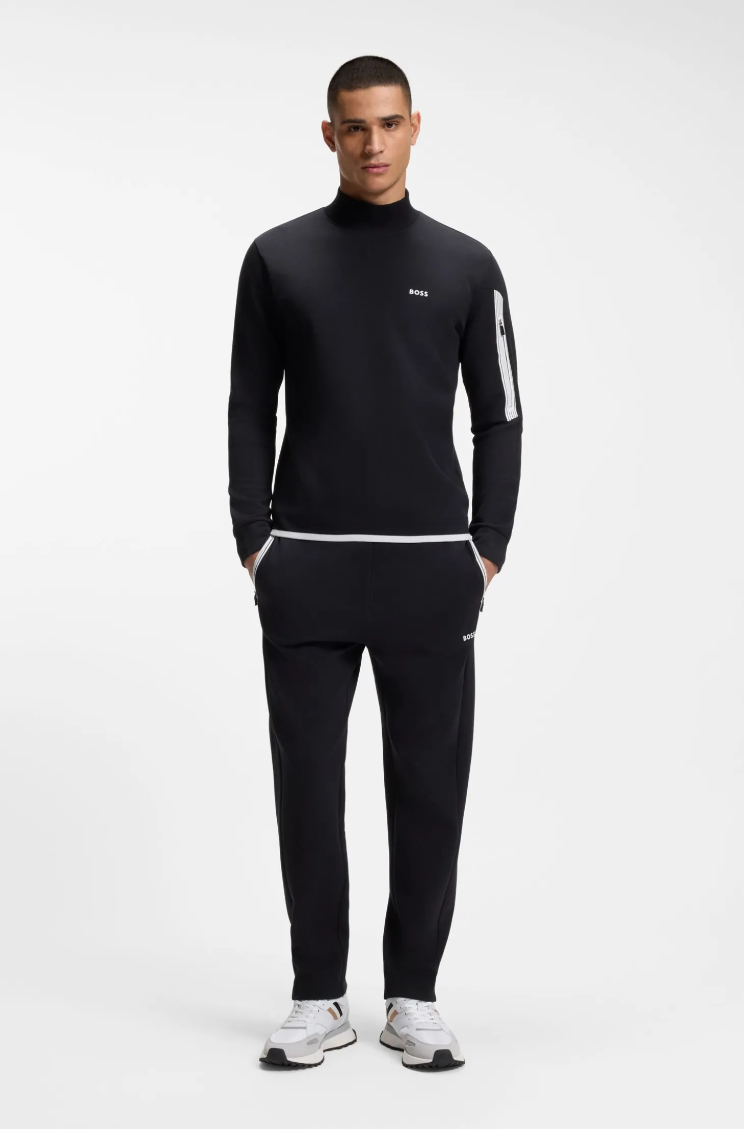 Sweatshirt aus Baumwoll-Mix mit Rundhalsausschnitt