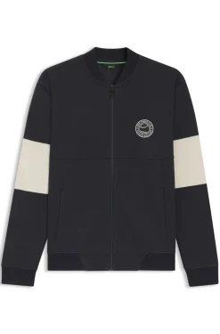 Sweatshirt aus Baumwoll-Mix mit Tennis-Logo