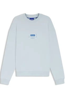 Sweatshirt aus Baumwoll-Mix mit Logo-Label