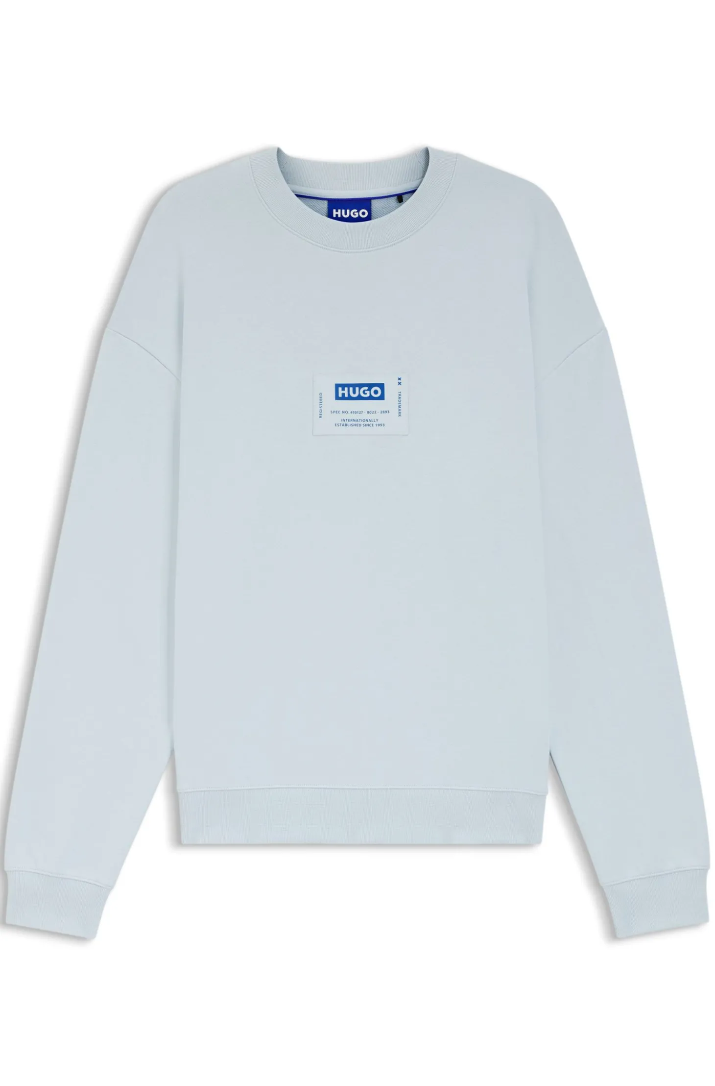 Sweatshirt aus Baumwoll-Mix mit Logo-Label