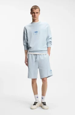 Sweatshirt aus Baumwoll-Mix mit Logo-Label