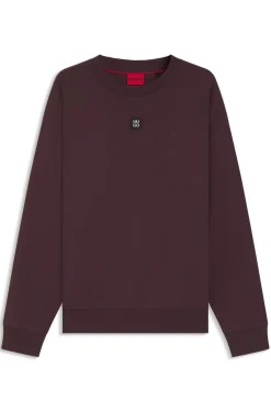 Sweatshirt aus Baumwoll-Mix mit Stack-Logo-Aufnäher