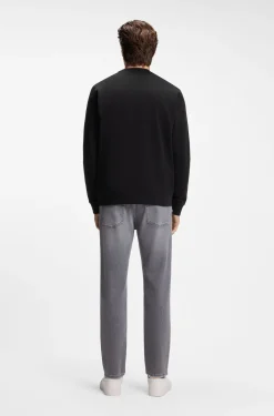 Sweatshirt aus Baumwoll-Terry mit Logo-Patch