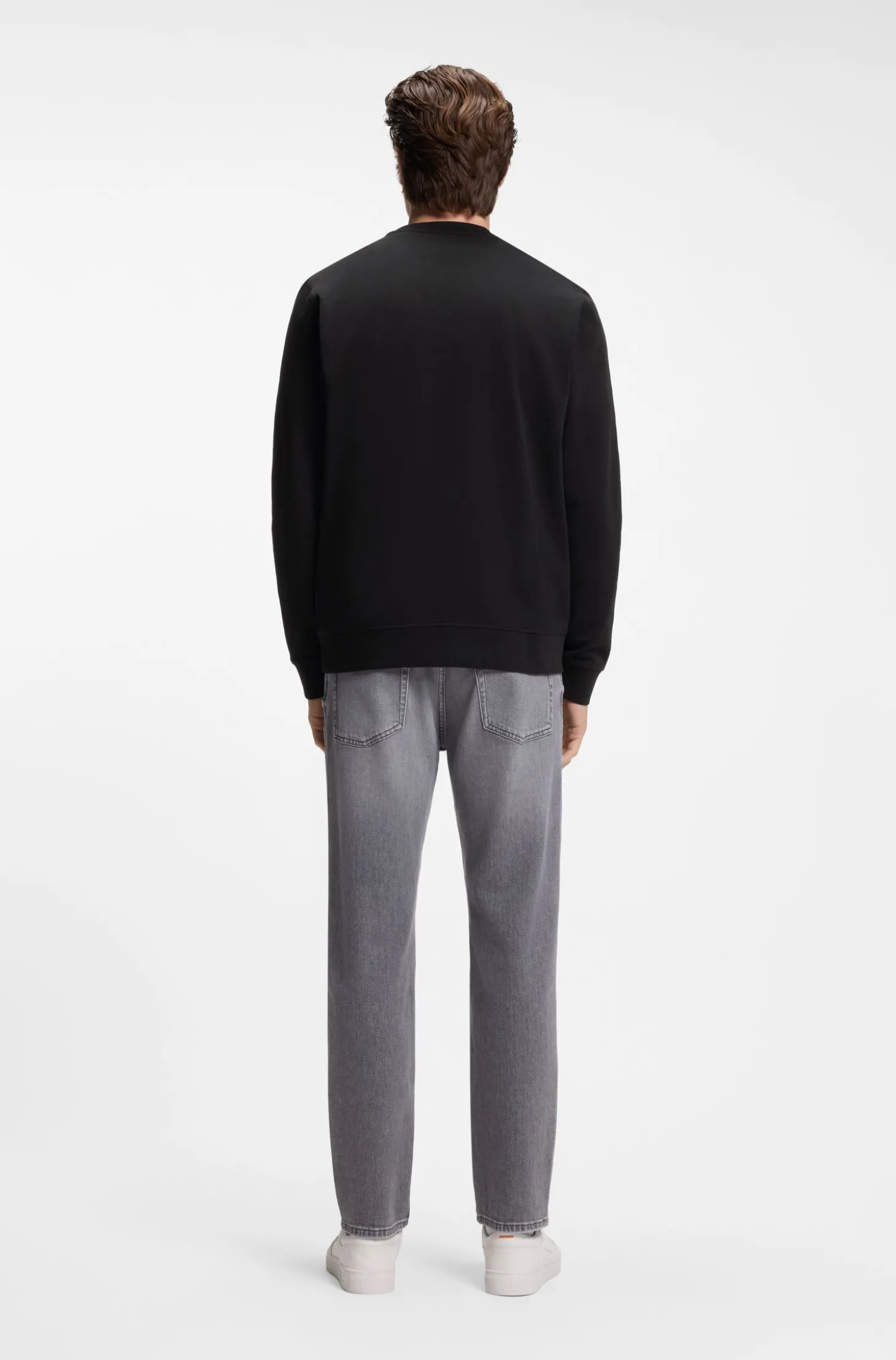 Sweatshirt aus Baumwoll-Terry mit Logo-Patch