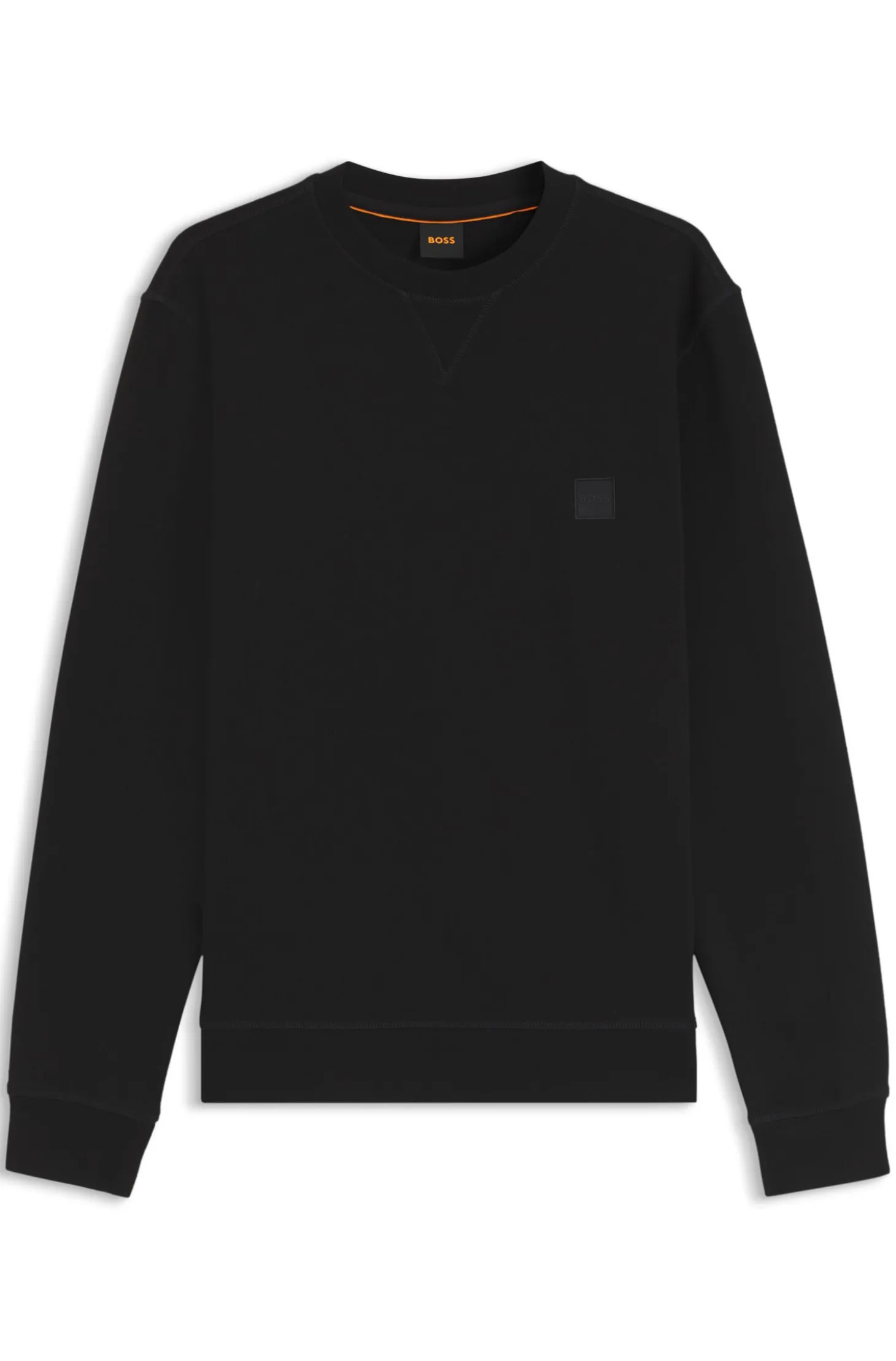 Sweatshirt aus Baumwoll-Terry mit Logo-Patch