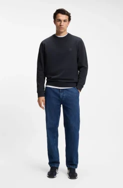 Sweatshirt aus Baumwoll-Terry mit Logo-Patch