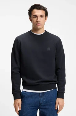 Sweatshirt aus Baumwoll-Terry mit Logo-Patch