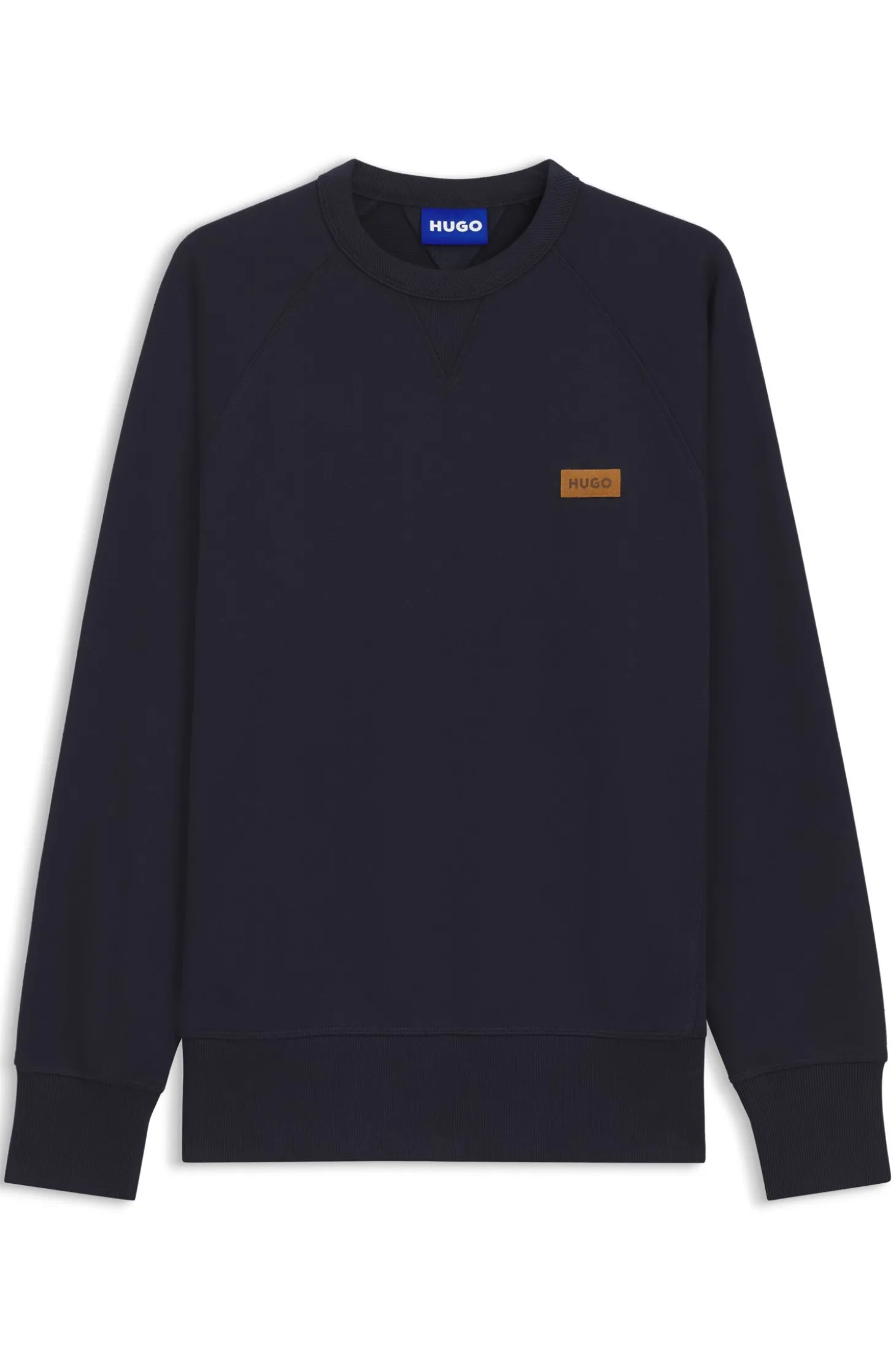 Sweatshirt aus Baumwoll-Terry mit Logo-Badge