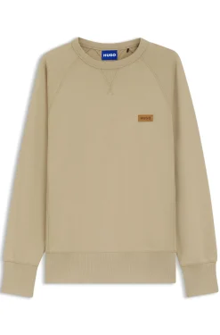Sweatshirt aus Baumwoll-Terry mit Logo-Badge