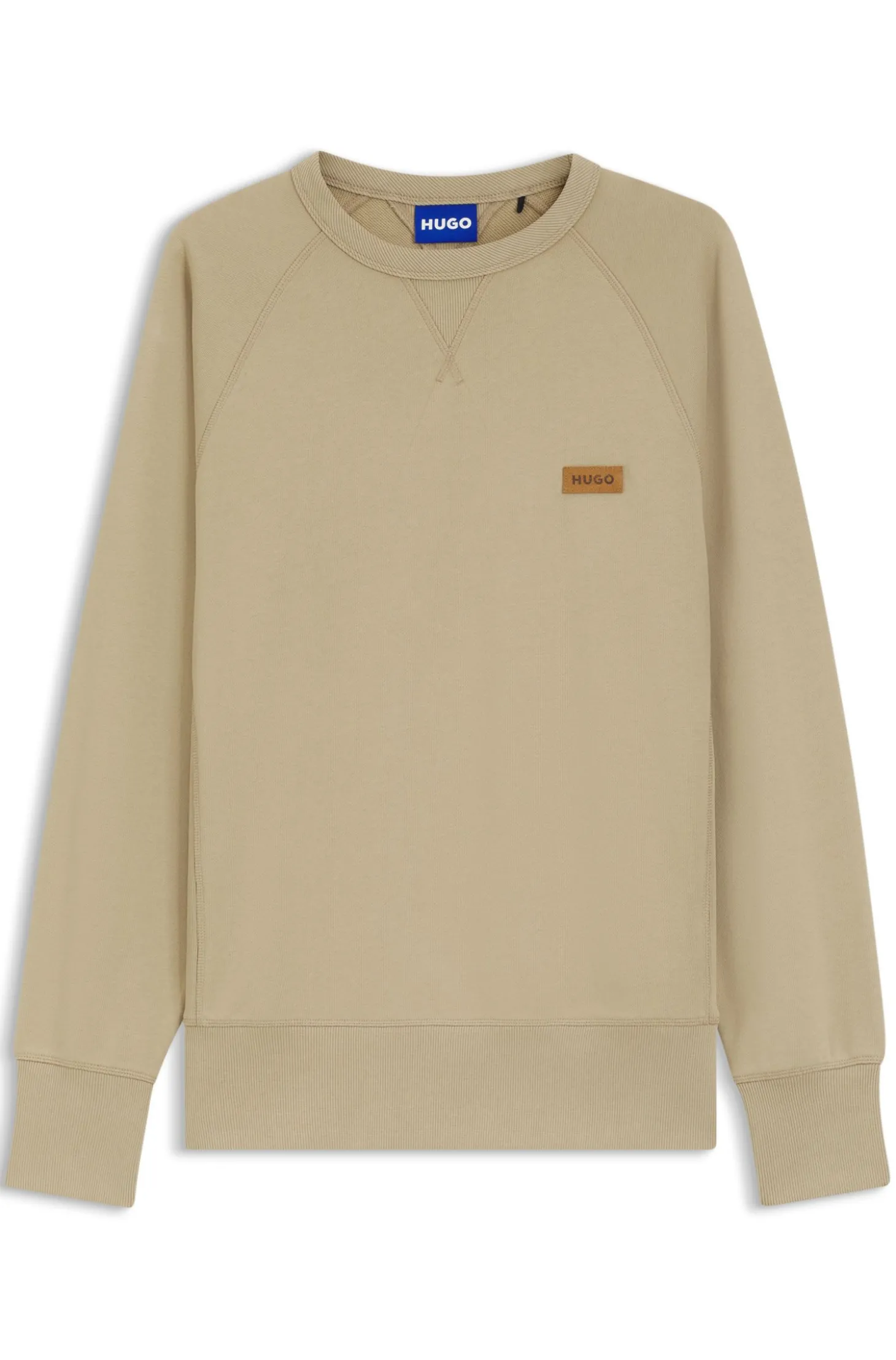 Sweatshirt aus Baumwoll-Terry mit Logo-Badge