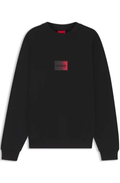 Sweatshirt aus Baumwoll-Terry mit Gradient-Logo