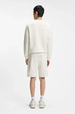 Sweatshirt aus Baumwoll-Terry mit Logo-Patch in Schildpatt-Optik