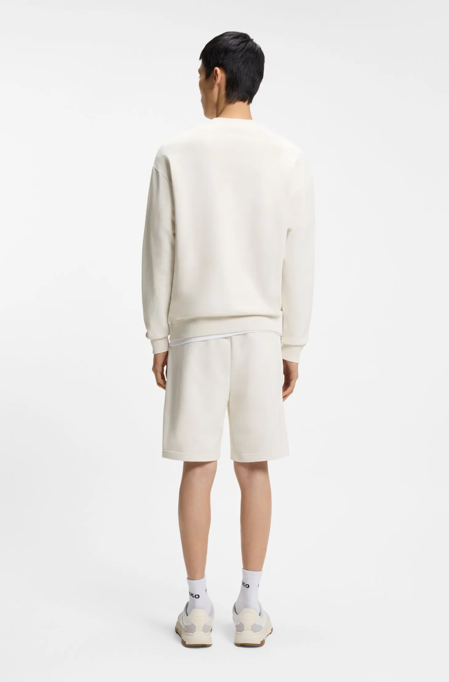 Sweatshirt aus Baumwoll-Terry mit Logo-Patch in Schildpatt-Optik